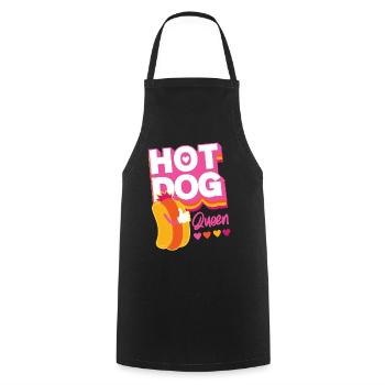 Hot Dog Adult Queen Hot Dog Queen - Kochschürze - Schwarz - Vorne - AI Model Male 185 dark (185cm)