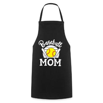 Baseball Mama - Kochschürze - Schwarz - Vorne - AI Model Male 185 dark (185cm)