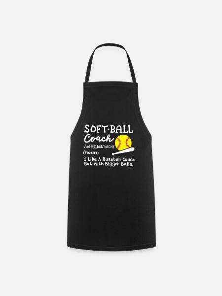 Softball Trainer - Kochschürze - Schwarz