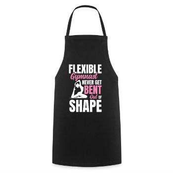 Flexible Gymnast Never Get Bent Out Of Shape - Kochschürze - Schwarz - Vorne - AI Model Male 185 dark (185cm)