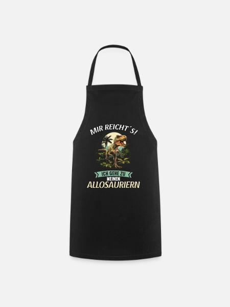 Allosaurier Allosaurus - Kochschürze - Schwarz