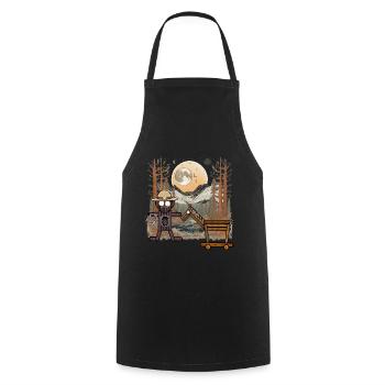 Wild West Rider Horse Cowboy Western Rider - Cooking Apron - black - Front - AI Model Male 185 dark (185cm)