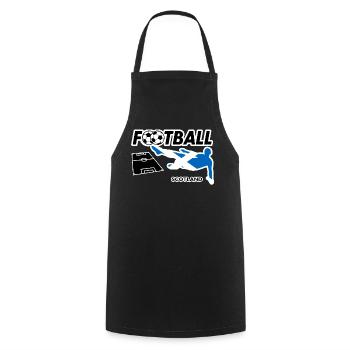 Football Fever Scotland - Cooking Apron - black - Front - AI Model Male 185 dark (185cm)