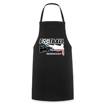 Football Fever Czech Republic - Cooking Apron - black - Front - AI Model Male 185 dark (185cm)