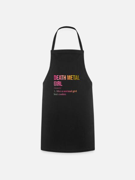 Death Metal Death Metal Death Metal - Tablier de cuisine - noir