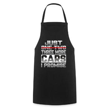 Just One More Cars I Promise Tuning Auto Kfz - Cooking Apron - black - Front - AI Model Male 185 dark (185cm)
