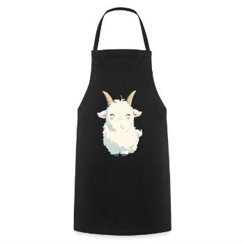 Alpine Goat Mountain Goats Mountain Goat - Cooking Apron - black - Front - AI Model Male 185 dark (185cm)
