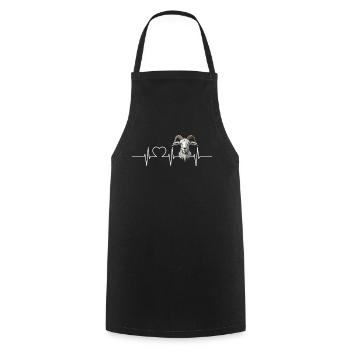 Alpine Goat Mountain Goats Mountain Goat - Cooking Apron - black - Front - AI Model Male 185 dark (185cm)