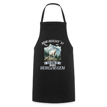 Alpine Goat Mountain Goats Mountain Goat - Cooking Apron - black - Front - AI Model Male 185 dark (185cm)