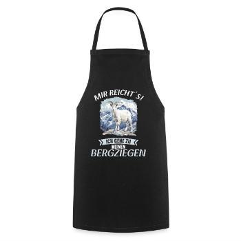 Alpine Goat Mountain Goats Mountain Goat - Cooking Apron - black - Front - AI Model Male 185 dark (185cm)