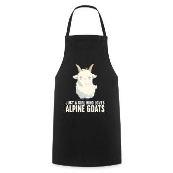 Alpine Goat Mountain Goats Mountain Goat - Cooking Apron - black - Front - AI Model Male 185 dark (185cm)