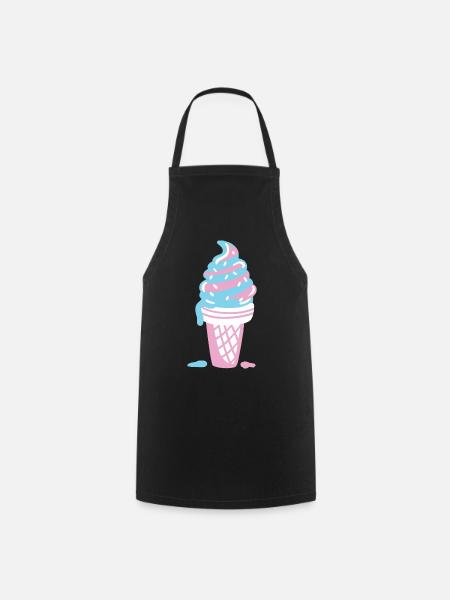 Eis Eiscreme - Kochschürze - Schwarz