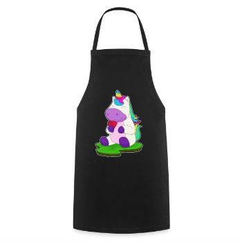 Jeu de cartes de poker Unicorn Poker - Tablier de cuisine - noir - Devant - AI Model Male 185 dark (185cm)