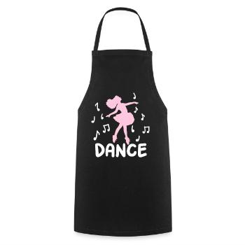 Tänzerin Ballerina - Kochschürze - Schwarz - Vorne - AI Model Male 185 dark (185cm)