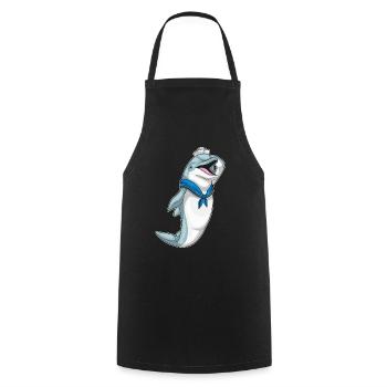 Dolphin Sailor Chapeau de marin - Tablier de cuisine - noir - Devant - AI Model Male 185 dark (185cm)