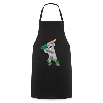 Koala Cricket Cricket Bats - Cooking Apron - black - Front - AI Model Male 185 dark (185cm)