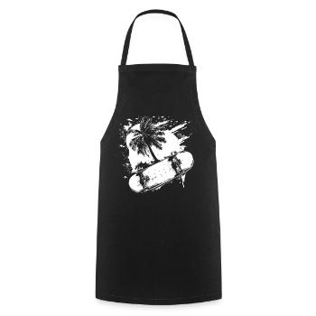 Dessin de skateboard - Tablier de cuisine - noir - Devant - AI Model Male 185 dark (185cm)