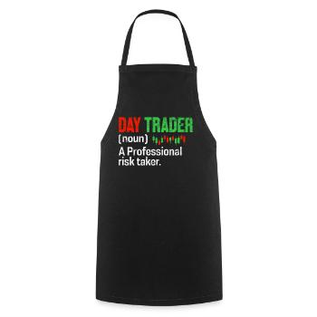 Day Trader Funny Definition Candlestick - Cooking Apron - black - Front - AI Model Male 185 dark (185cm)