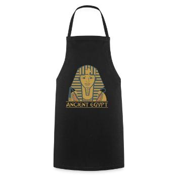 Égypte ancienne - Tablier de cuisine - noir - Devant - AI Model Male 185 dark (185cm)