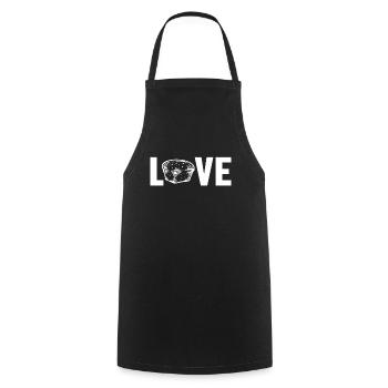 Love Bread Dough Bread Maker Bread Queen Lover - Cooking Apron - black - Front - AI Model Male 185 dark (185cm)