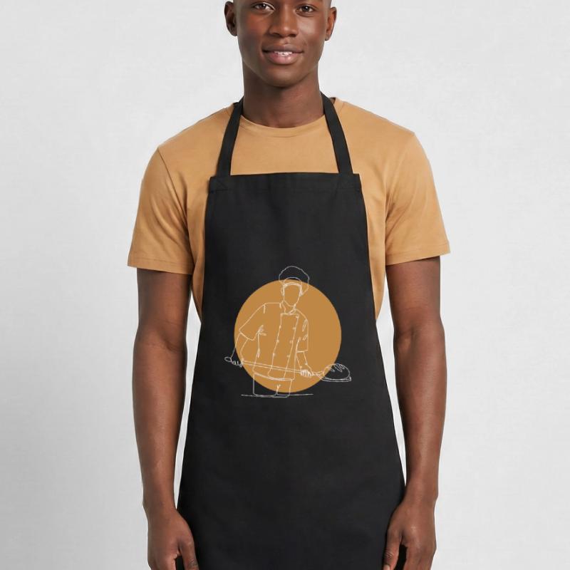 Lineart Bread Dough Bread Maker Bread Queen Bread Cooking Apron