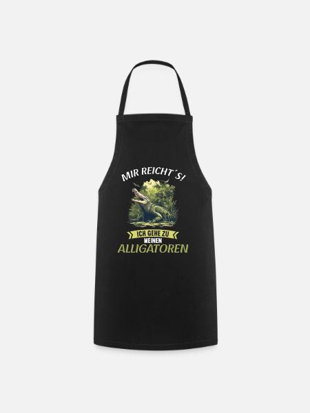 Alligatoren Alligator - Kochschürze - Schwarz