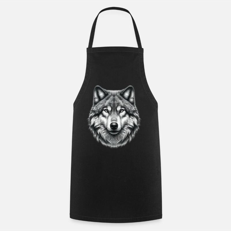 Wolf - Kochschürze - Schwarz