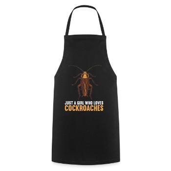 Cockroach Kakerlaken Kakerlake - Kochschürze - Schwarz - Vorne - AI Model Male 185 dark (185cm)