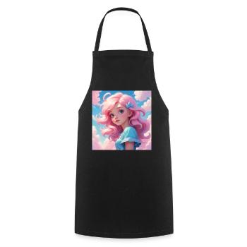 Fille - Tablier de cuisine - noir - Devant - AI Model Male 185 dark (185cm)