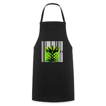 SPOT - KULT - Cooking Apron - black - Front - AI Model Male 185 dark (185cm)
