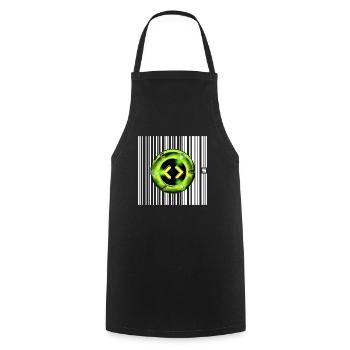 SPOT - READY - Cooking Apron - black - Front - AI Model Male 185 dark (185cm)