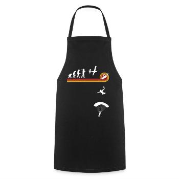 Skydive Freefly Fallschirmspringer Shirt Skydiving - Cooking Apron - black - Front - AI Model Male 185 dark (185cm)