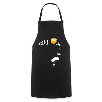 Skydive Freefly Fallschirmspringer Shirt Skydiving - Cooking Apron - black - Front - AI Model Male 185 dark (185cm)