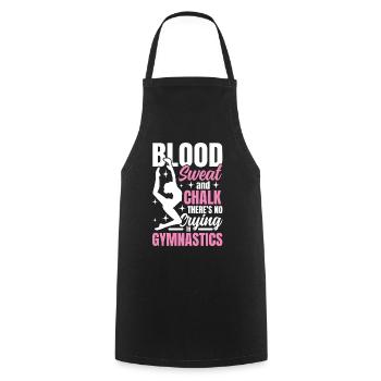 Sweat Chalk There's No Crying in Gymnastics - Kochschürze - Schwarz - Vorne - AI Model Male 185 dark (185cm)