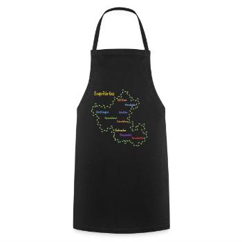 Ennepe Ruhr Kreis - Kochschürze - Schwarz - Vorne - AI Model Male 185 dark (185cm)