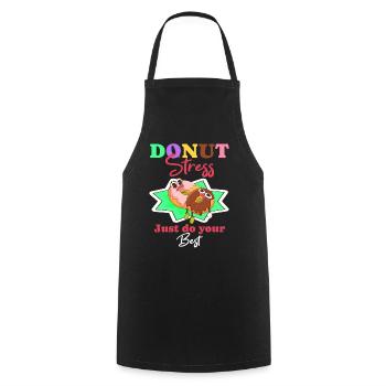Groovy Testing Day School Outfits for All Classes - Cooking Apron - black - Front - AI Model Male 185 dark (185cm)