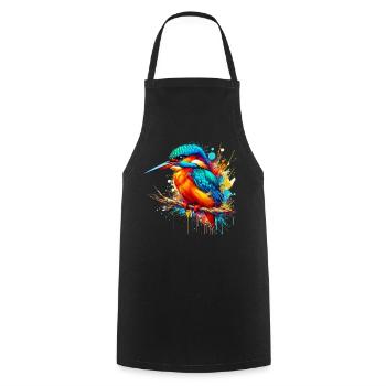 Kingfisher - Cooking Apron - black - Front - AI Model Male 185 dark (185cm)