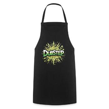 Dubstep Explosion - Cooking Apron - black - Front - AI Model Male 185 dark (185cm)
