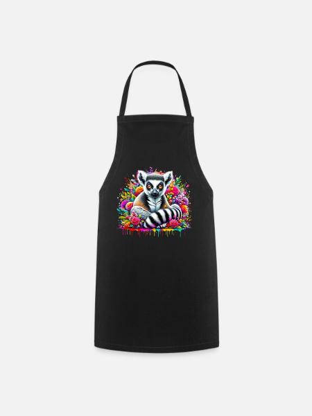 Lémurien - Tablier de cuisine - noir