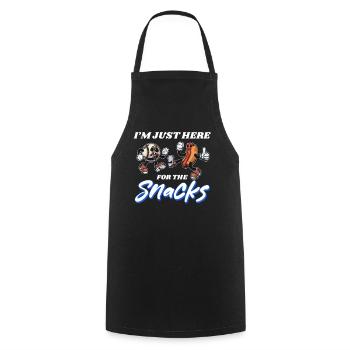 Plaisir patriotique : hot-dogs et baseball du 4 juillet - Tablier de cuisine - noir - Devant - AI Model Male 185 dark (185cm)