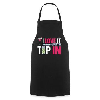 Bartender Mixologist I Love It - Kochschürze - Schwarz - Vorne - AI Model Male 185 dark (185cm)