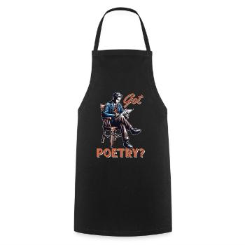 Poetry Lover Got Poetry Literature Teacher Bookish - Kochschürze - Schwarz - Vorne - AI Model Male 185 dark (185cm)