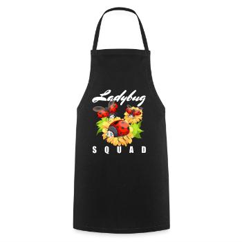 Funny Ladybug Perfect for Women and Girls - Cooking Apron - black - Front - AI Model Male 185 dark (185cm)