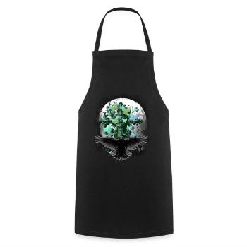 Croix de croix de croix d’Halloween d’Halloween - Tablier de cuisine - noir - Devant - AI Model Male 185 dark (185cm)