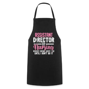Directrice adjointe des soins infirmiers Infirmière infirmière ADON RN - Tablier de cuisine - noir - Devant - AI Model Male 185 dark (185cm)
