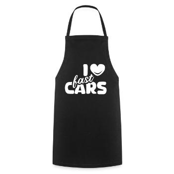 J’aime les voitures voitures sport tuner icône logo icône - Tablier de cuisine - noir - Devant - AI Model Male 185 dark (185cm)