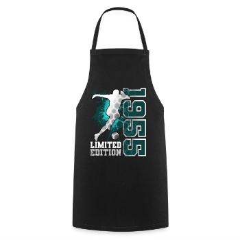 1955 Football Limited Edition Birthday - Cooking Apron - black - Front - AI Model Male 185 dark (185cm)