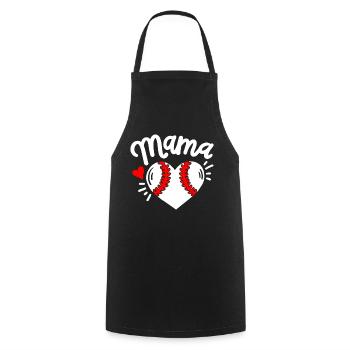 Baseball Mama Baseballspieler - Kochschürze - Schwarz - Vorne - AI Model Male 185 dark (185cm)