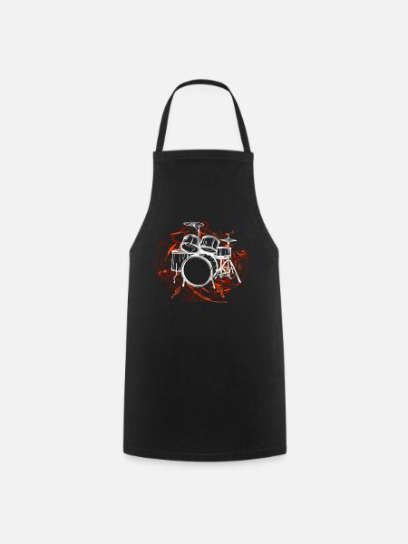 Batterie Batteurs Batteurs - Tablier de cuisine - noir