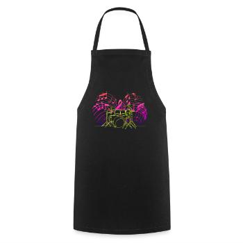 Batterie Batteurs Batteurs - Tablier de cuisine - noir - Devant - AI Model Male 185 dark (185cm)
